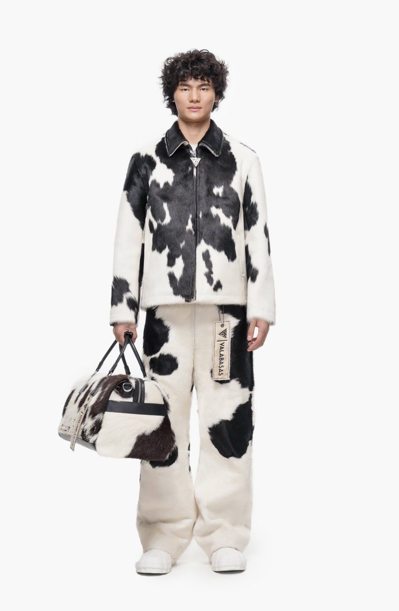 Étalon 100% Cowhide Jacket – Black & White - Valabasas