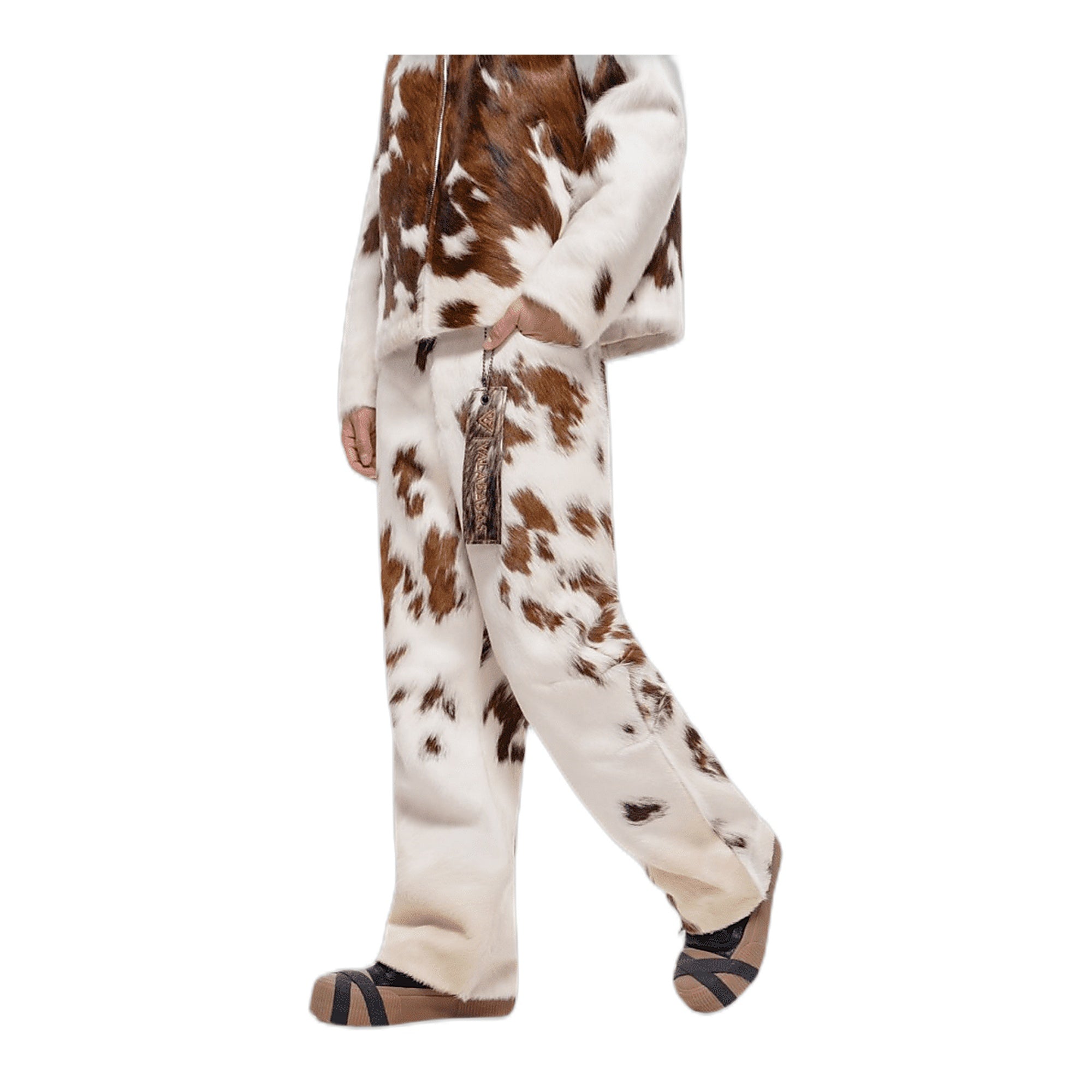 Valabasas Trotto Men's Pants - White and Brown