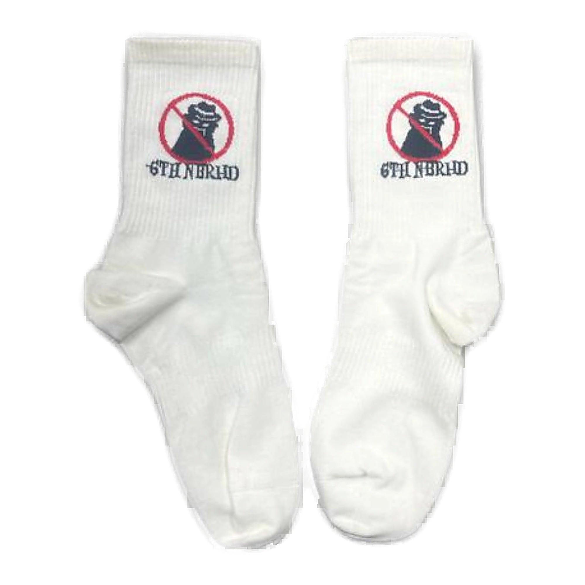 6Th Nbrhd "Detective Sock" - Embroidered Socks