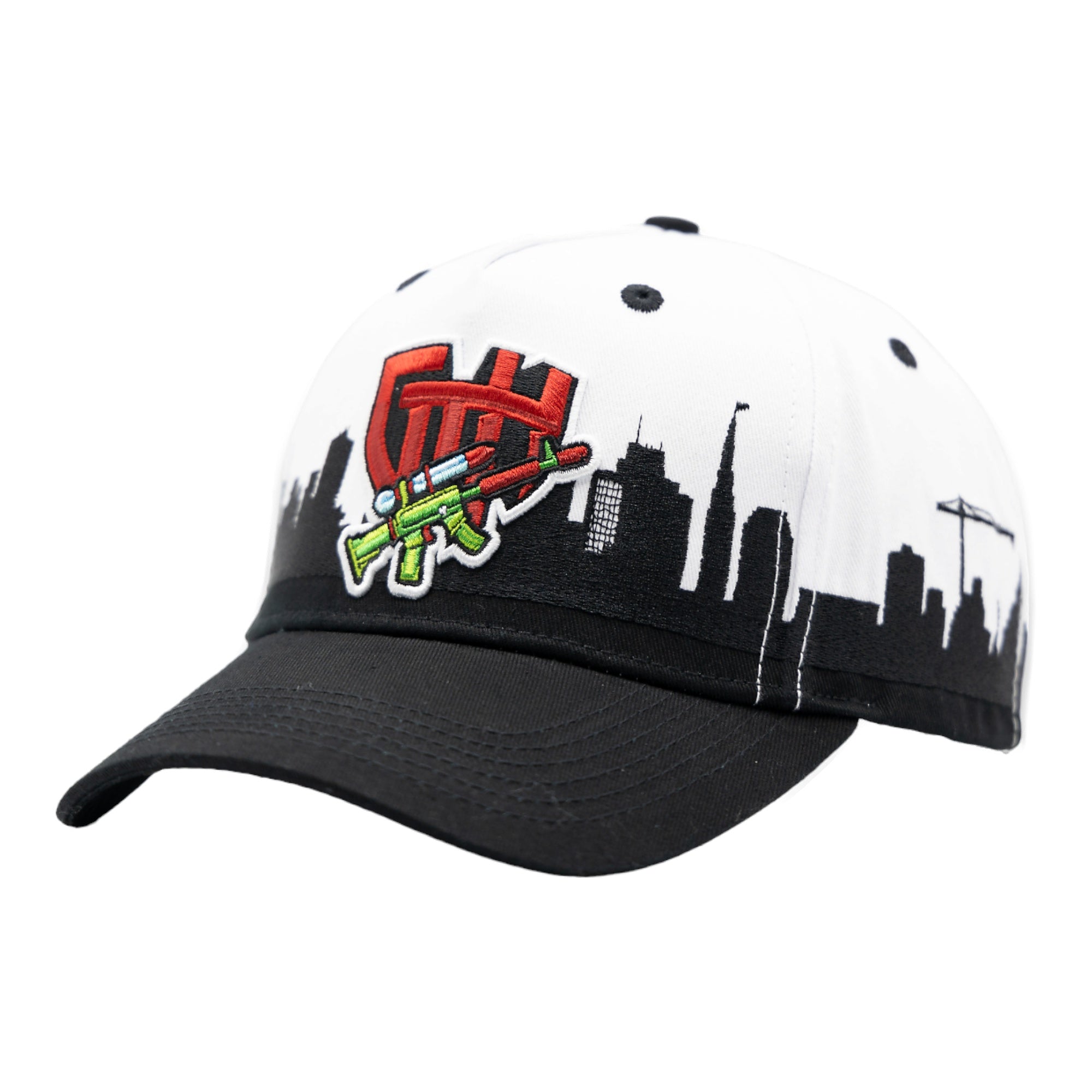 Gth Gth Memphis Skyline Snapback Hat - Embroidered Design
