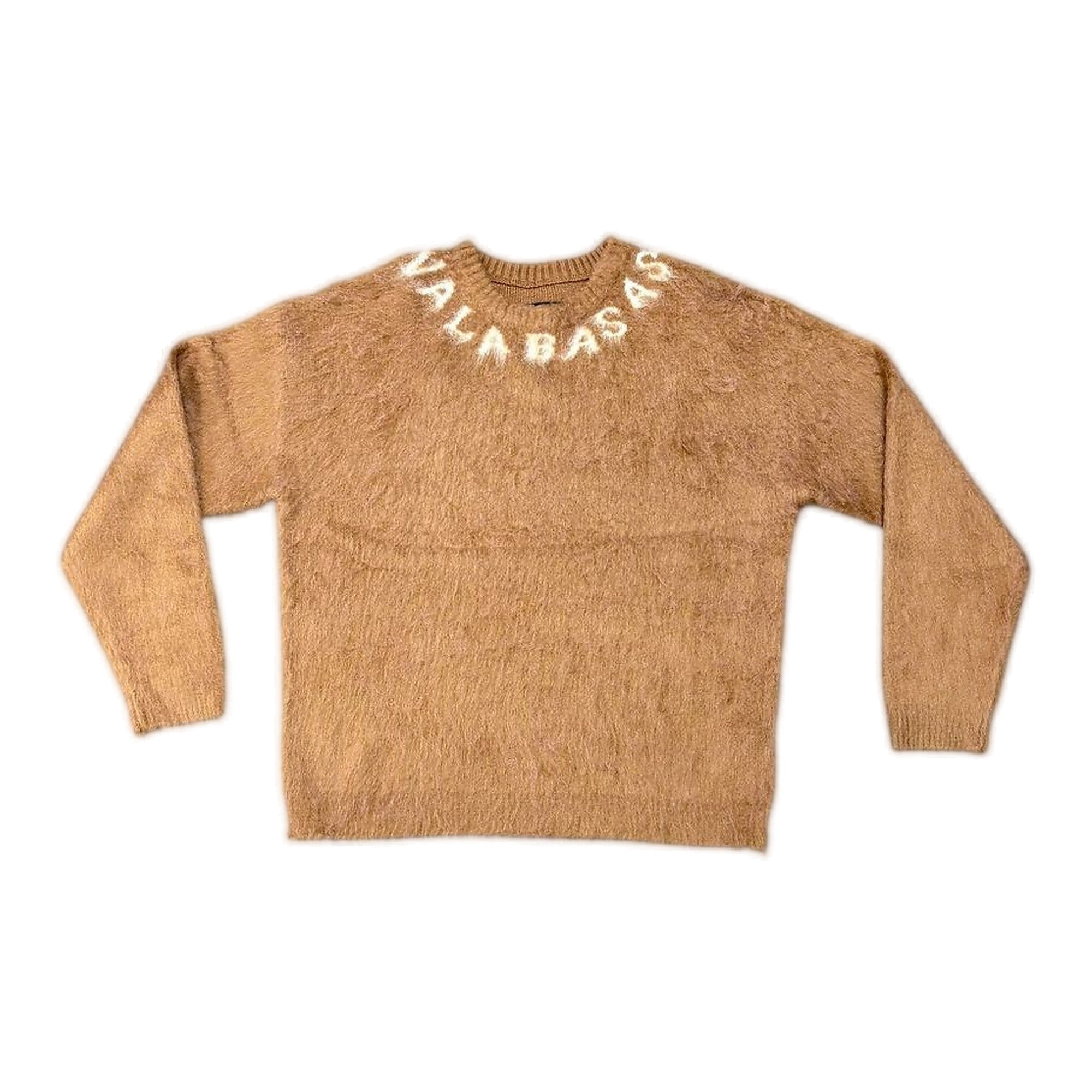 Valabasas Lettering Sweater - Fuzzy Texture