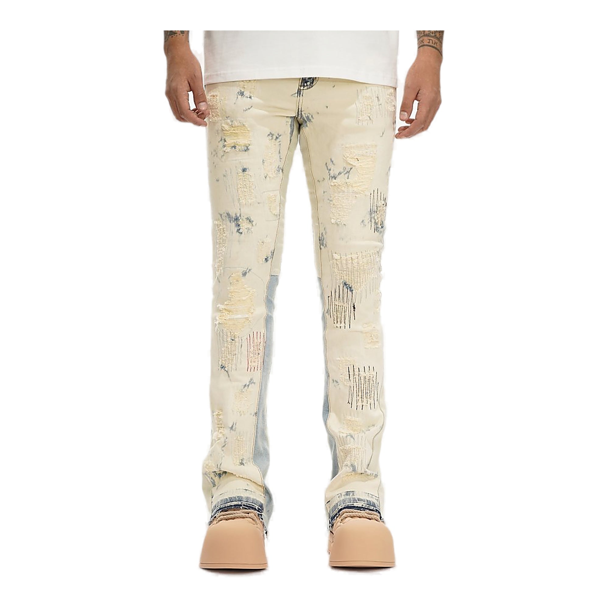 Valabasas Patchwork Jeans - Stacked