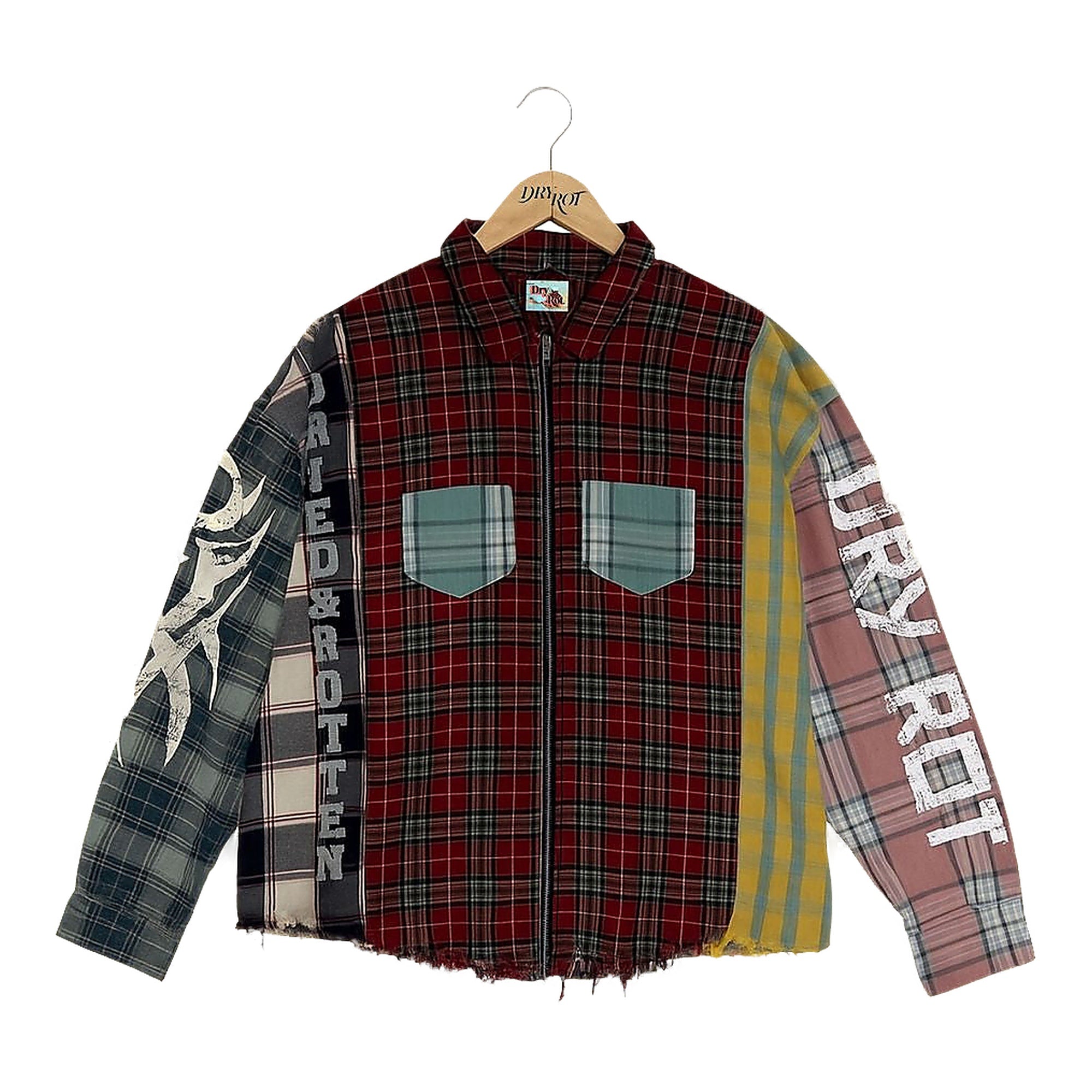 Dry Rot "Pieces Zip" Shirt - Multicolor