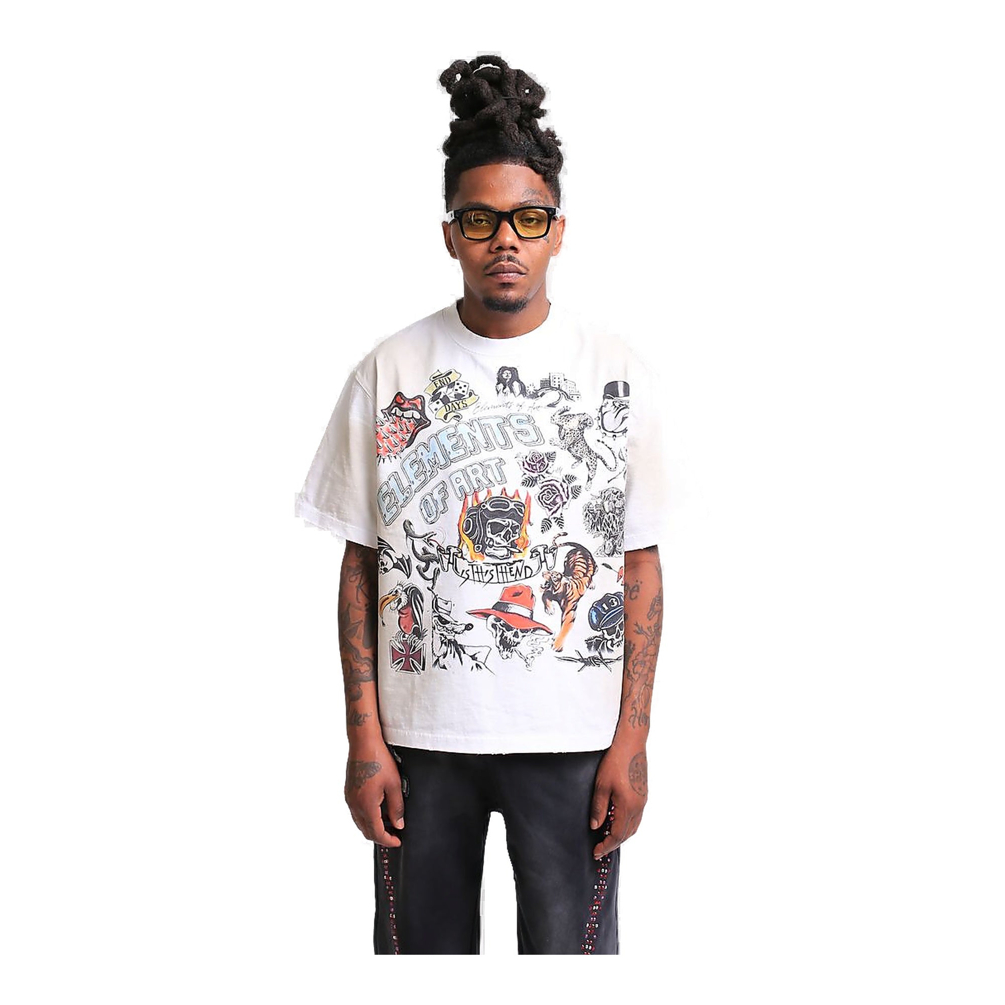 Elements of Art Outlaws Tee - White