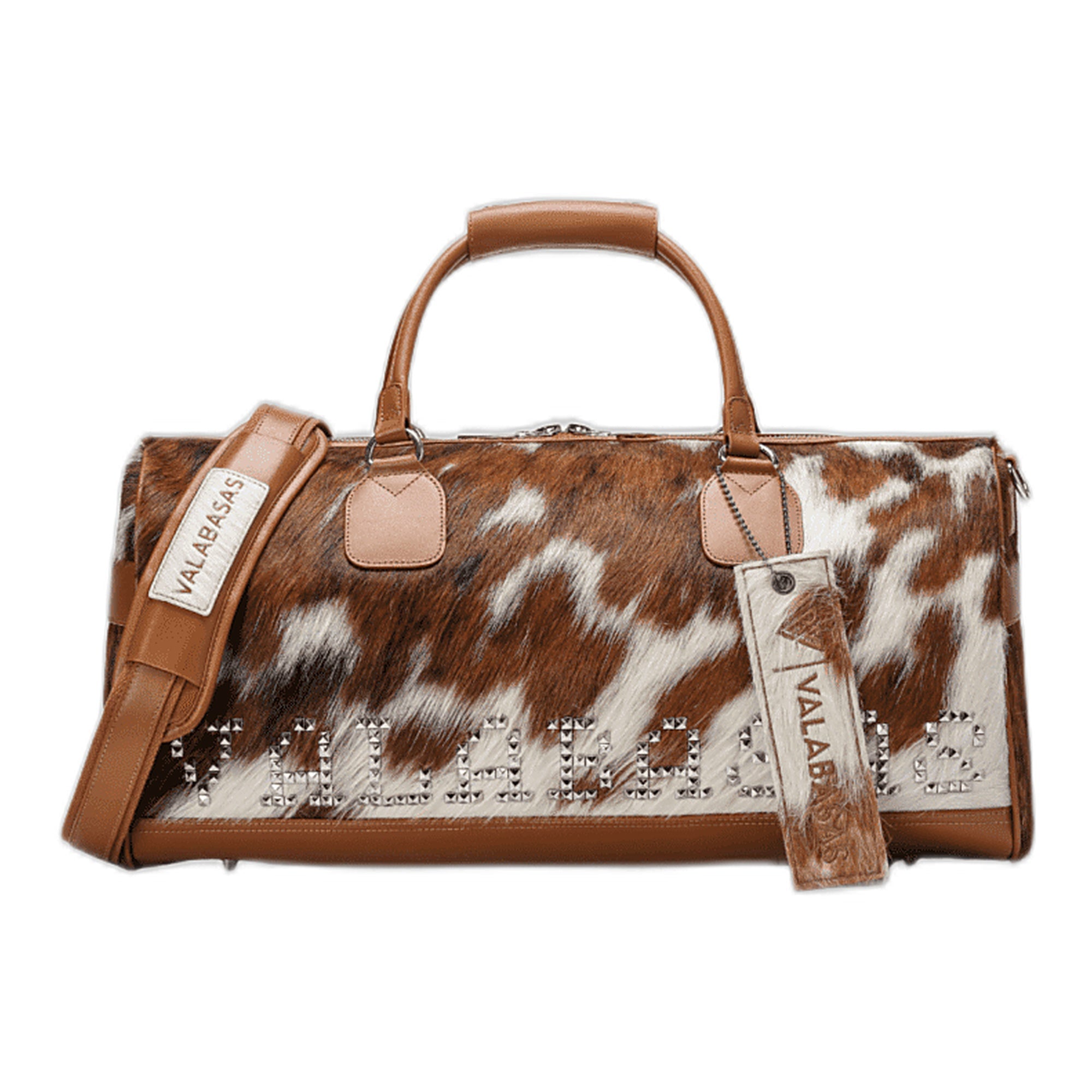 Valabasas Sella Duffel Bag - Brown and White