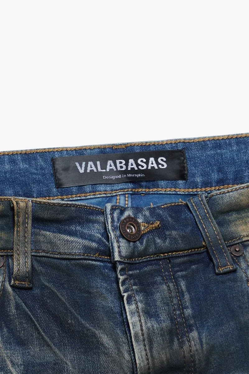 Valabasas Fax Jeans - Distressed