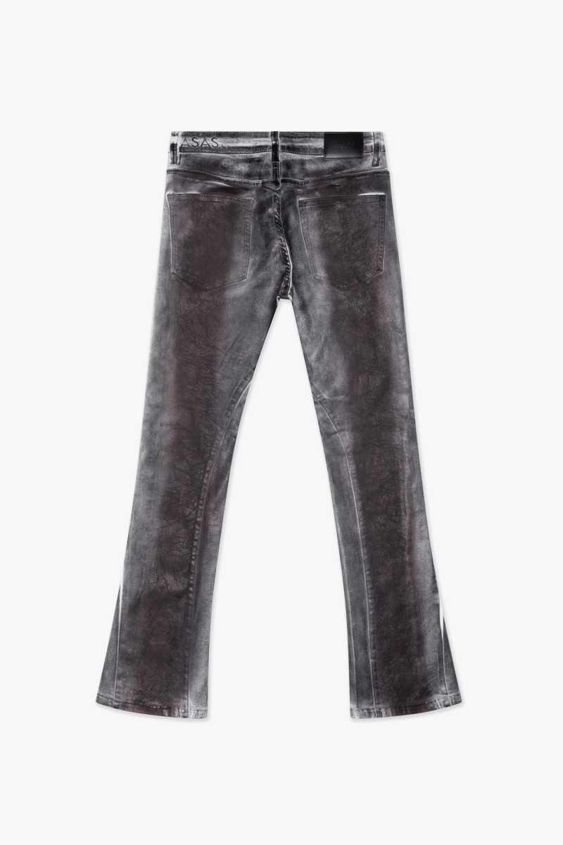 Fax Waxed Stacked Denim Red White Dirty waxed - Valabasas