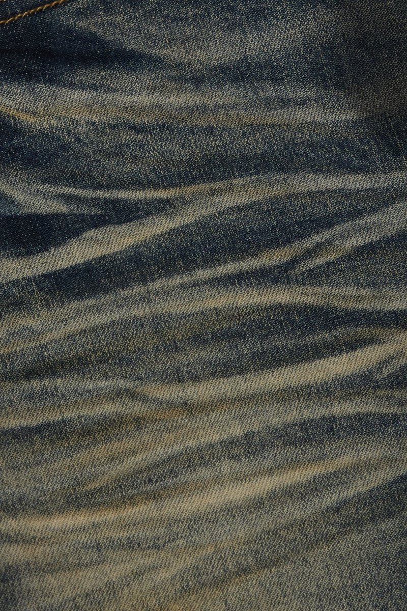 Fax Yellow Vtg Blue Wash Stacked - Valabasas