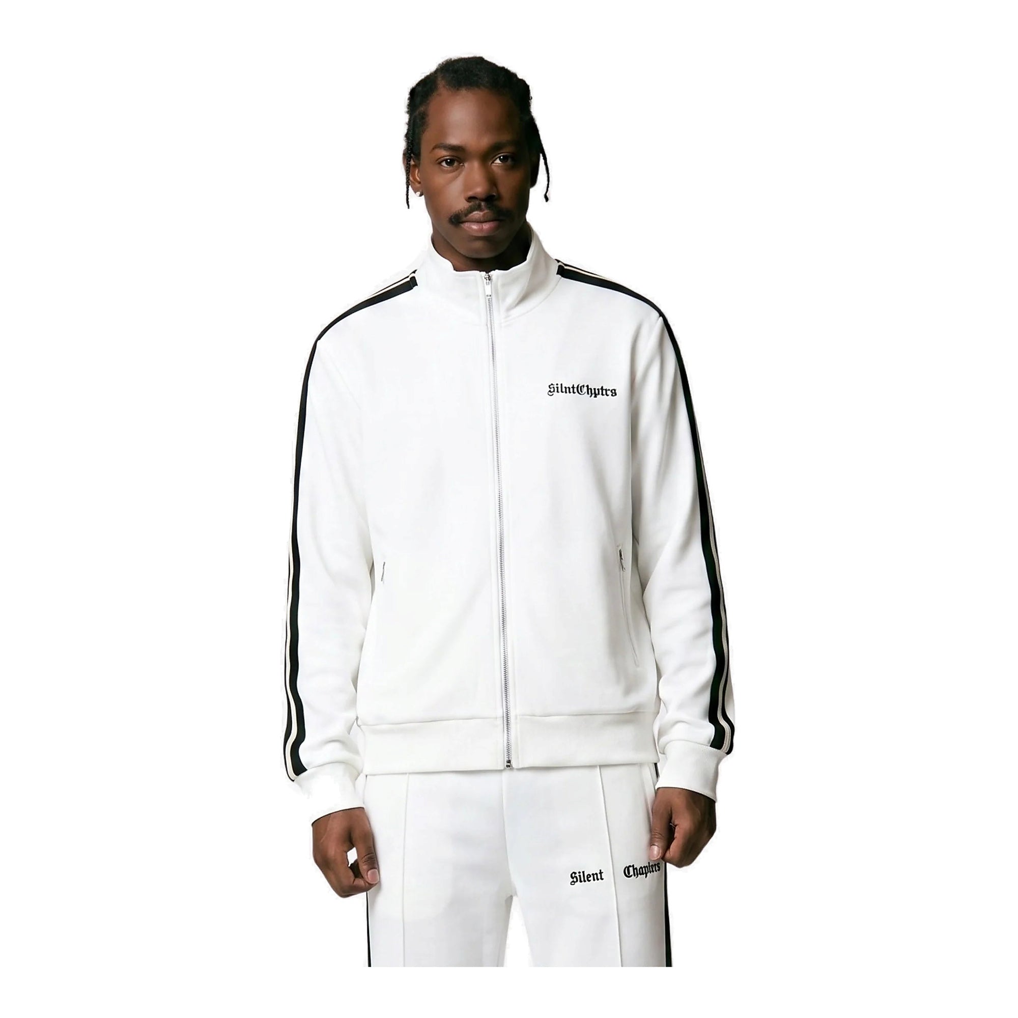 Silnt Chptrs Stripe Jacket - Embroidered Logo