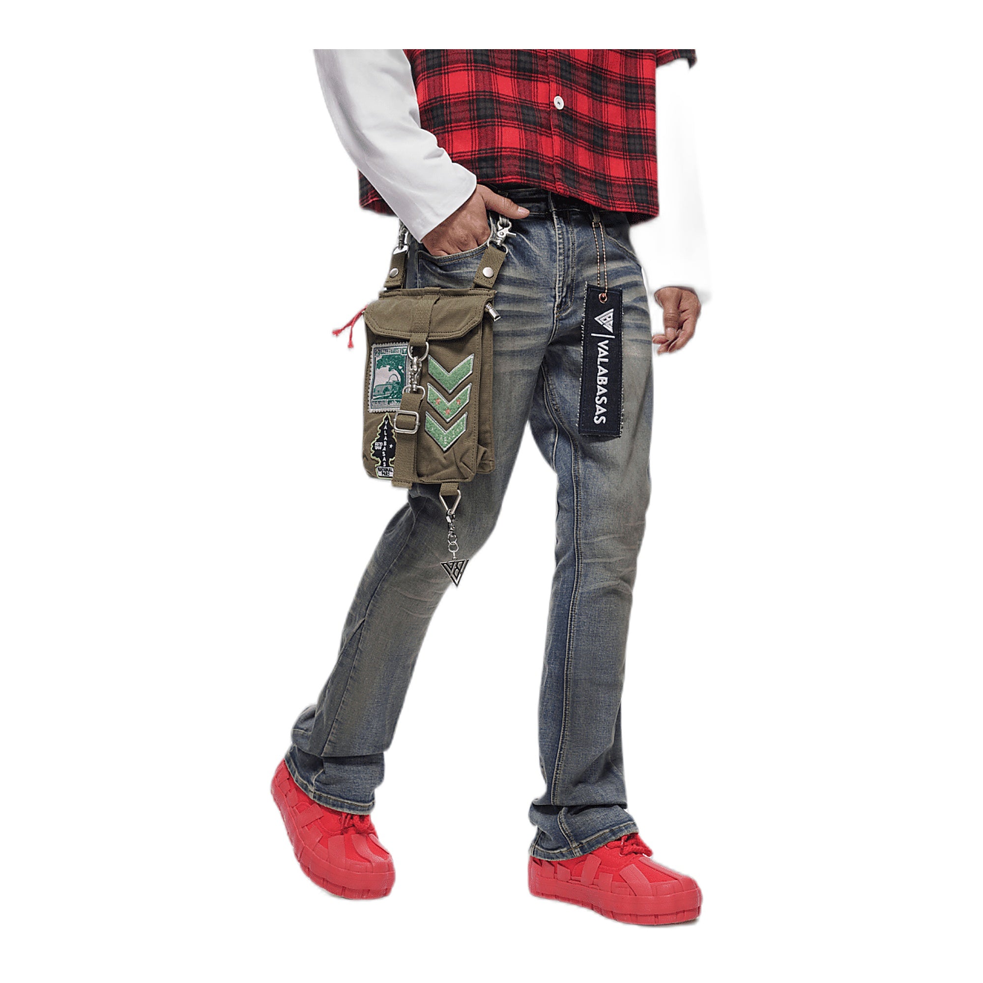 Valabasas Story Stacked Dirty Jean