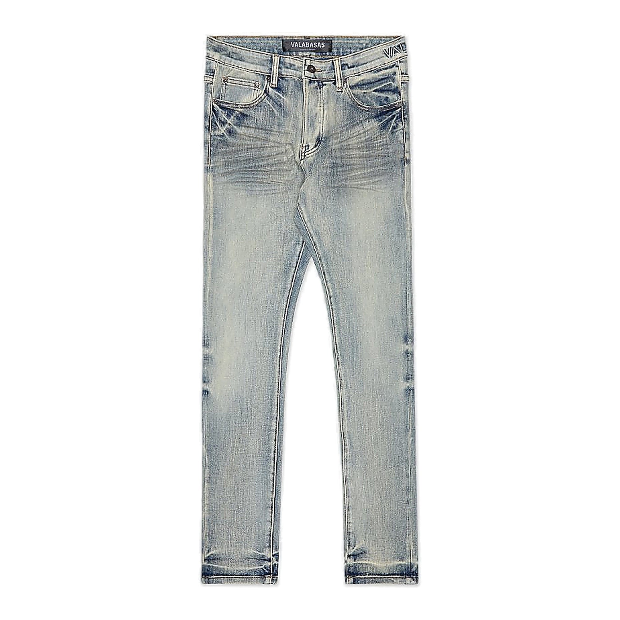 Valabasas Stacked Jeans - Skinny Fit Light Blue Washed