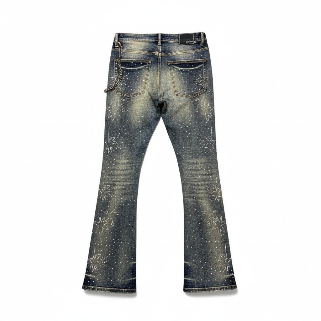 Red Poppy Men's Faded Wash Jeans