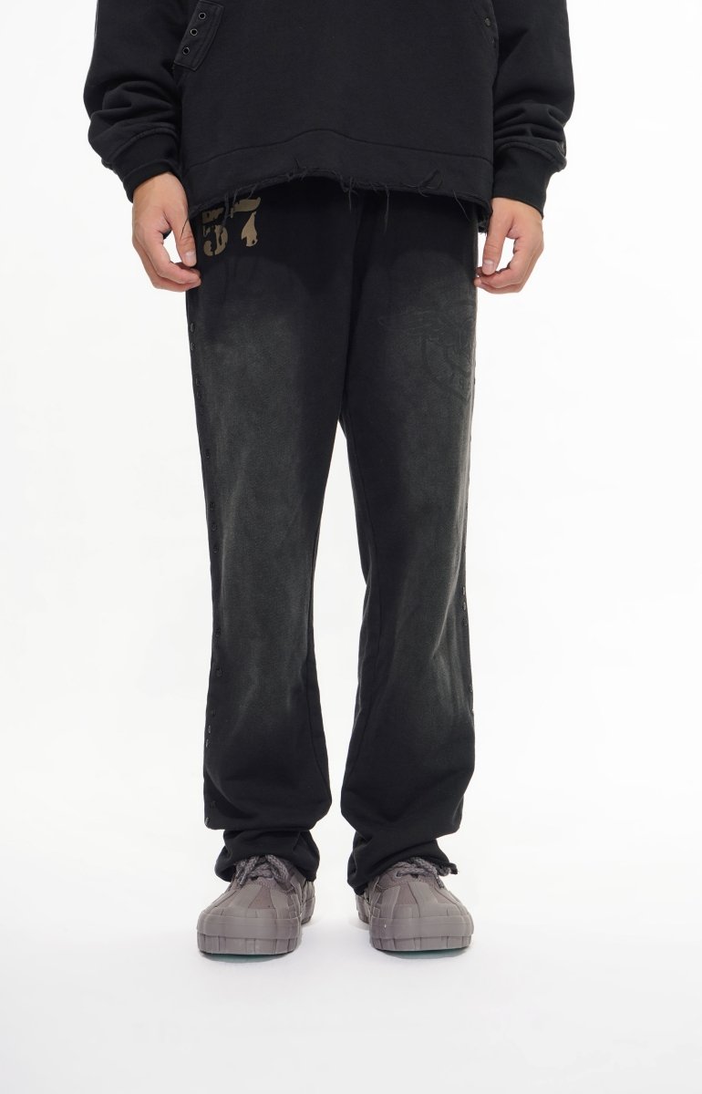 Flight Black Fleece Pants - Valabasas