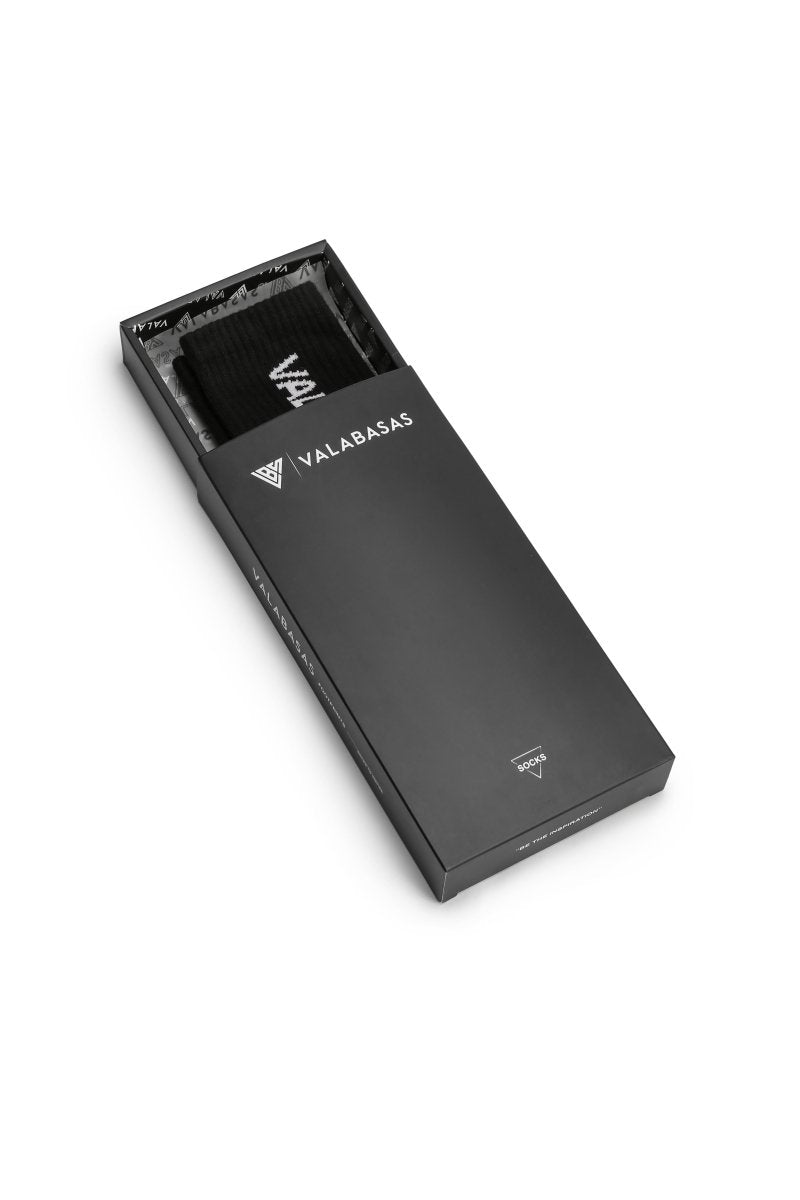 Footprint Socks Black - Valabasas
