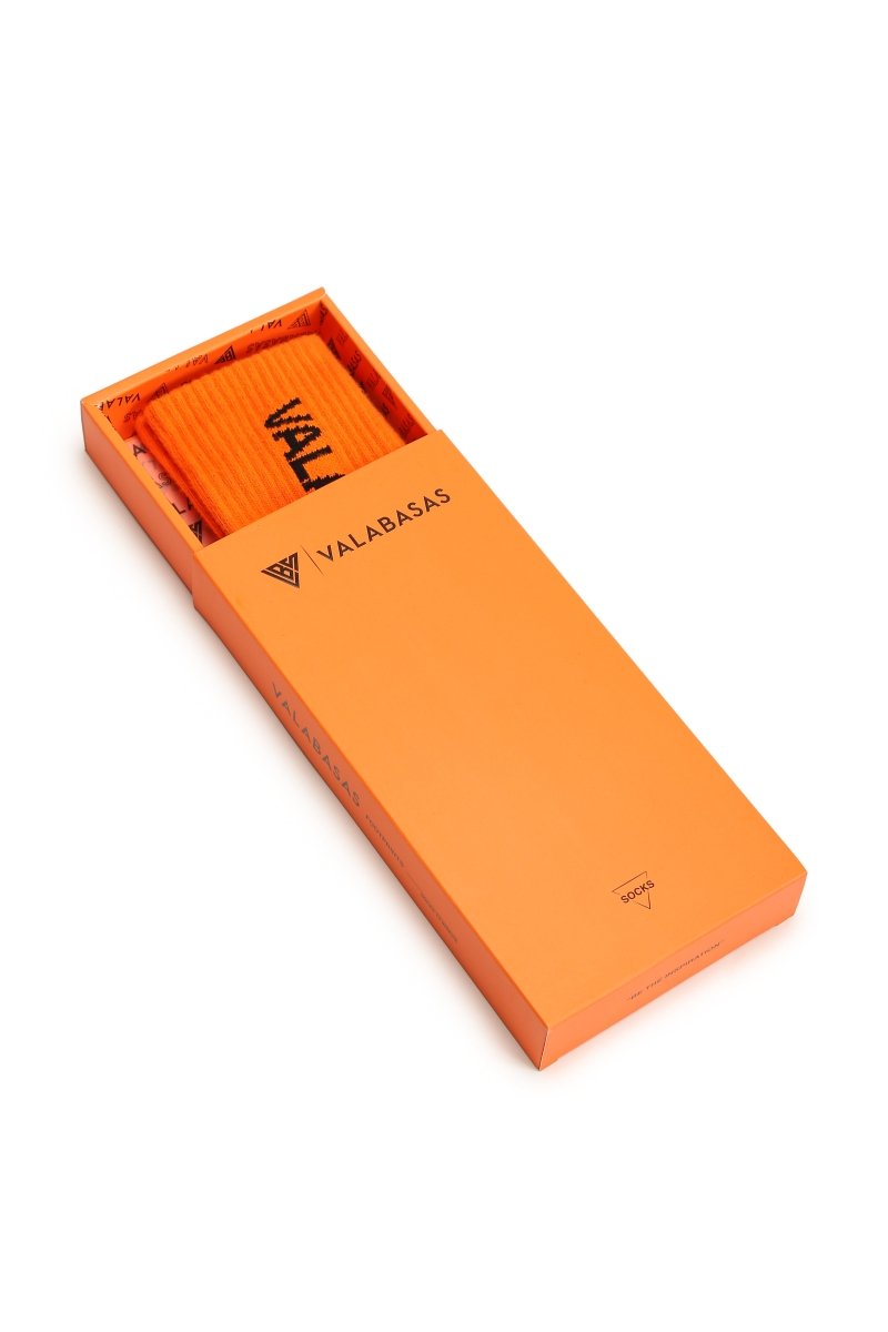 Footprint Socks Orange - Valabasas