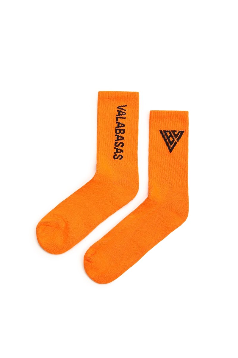 Footprint Socks Orange - Valabasas