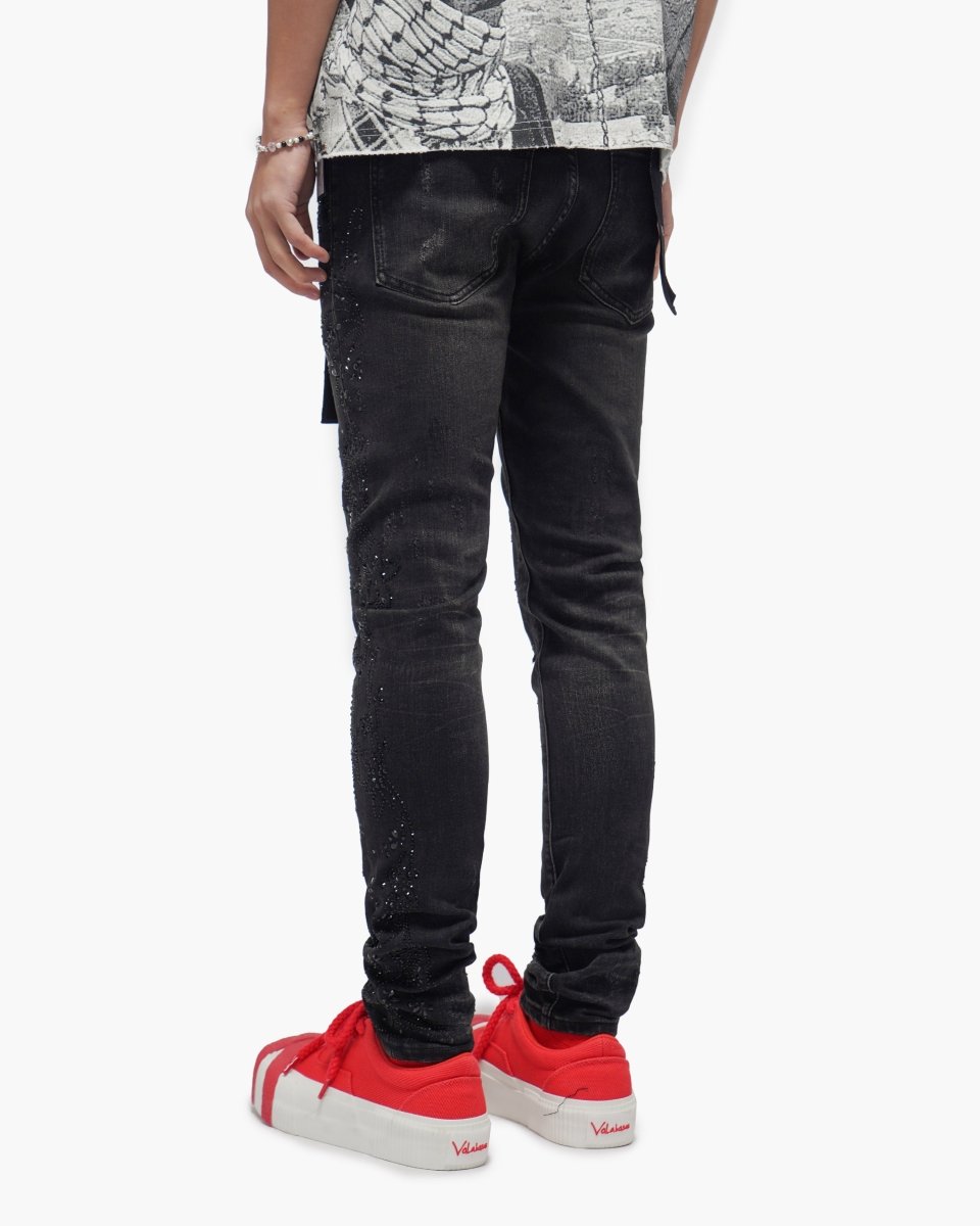Form Black Wash Skinny Jeans - Valabasas
