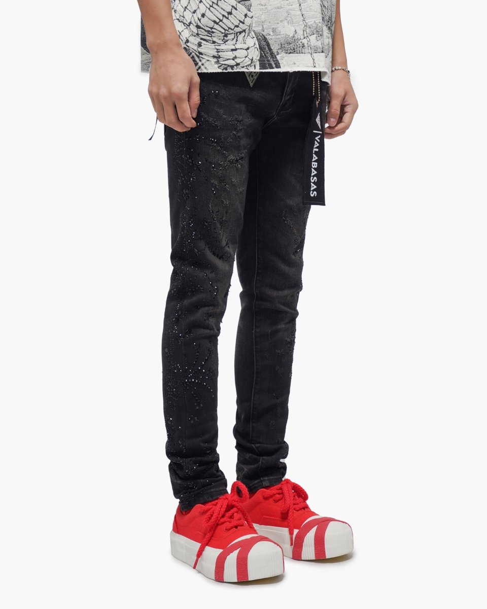 Form Black Wash Skinny Jeans - Valabasas