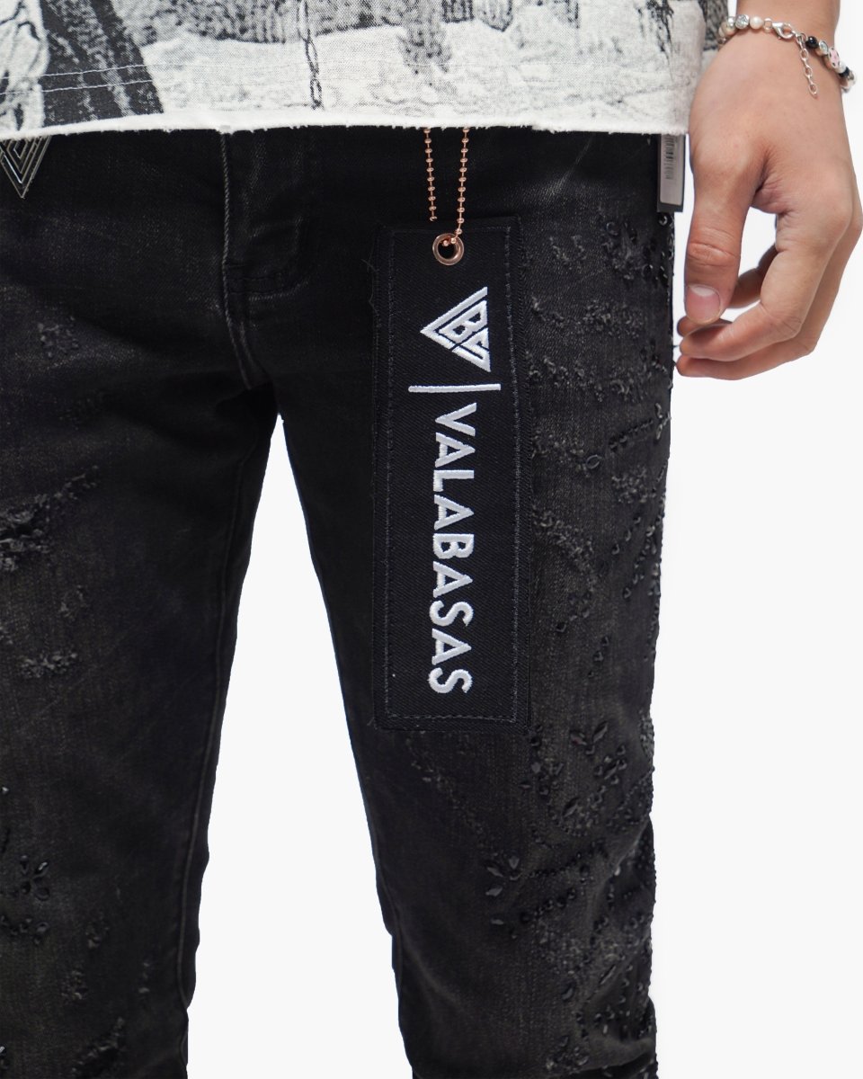 Form Black Wash Skinny Jeans - Valabasas