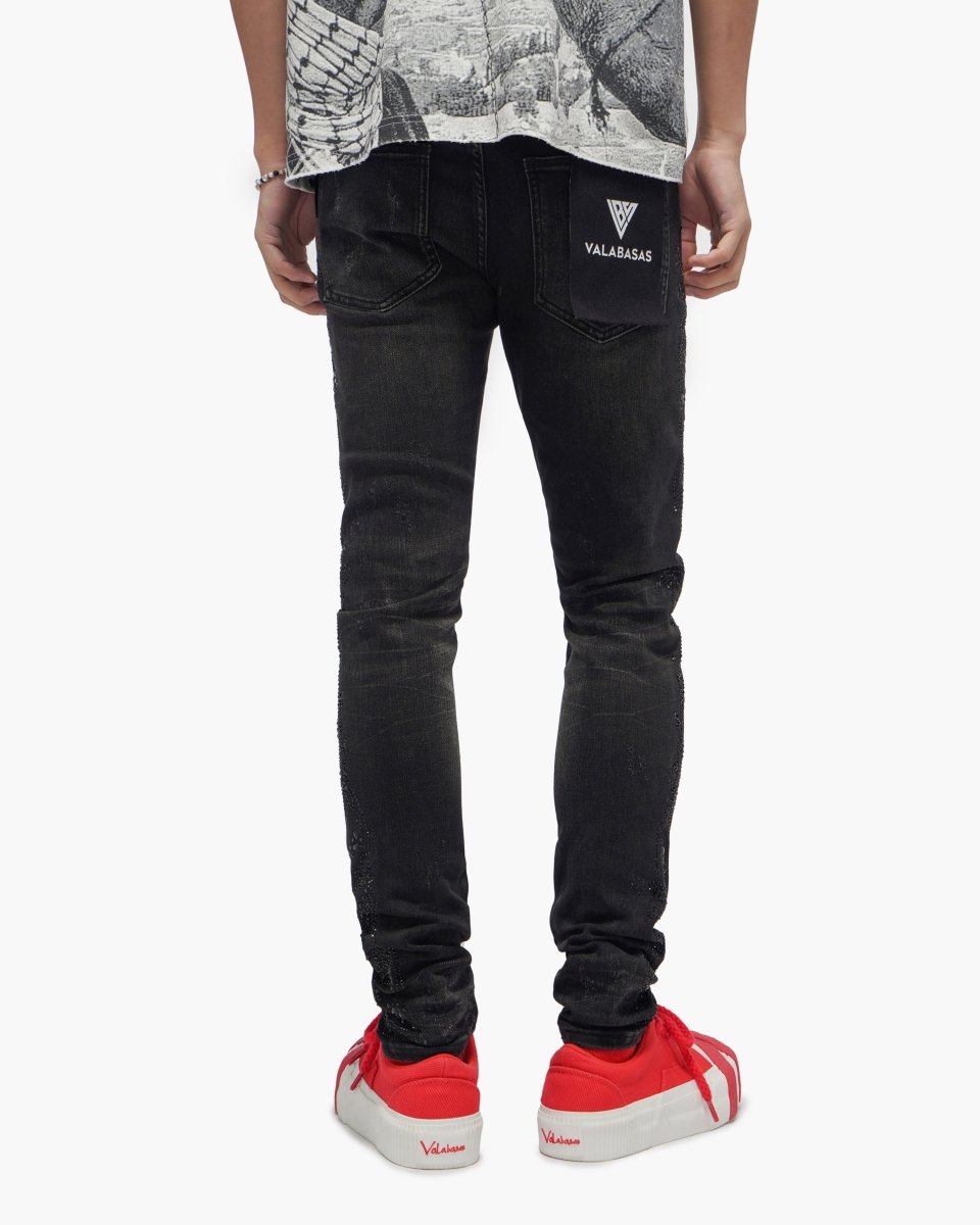 Form Black Wash Skinny Jeans - Valabasas
