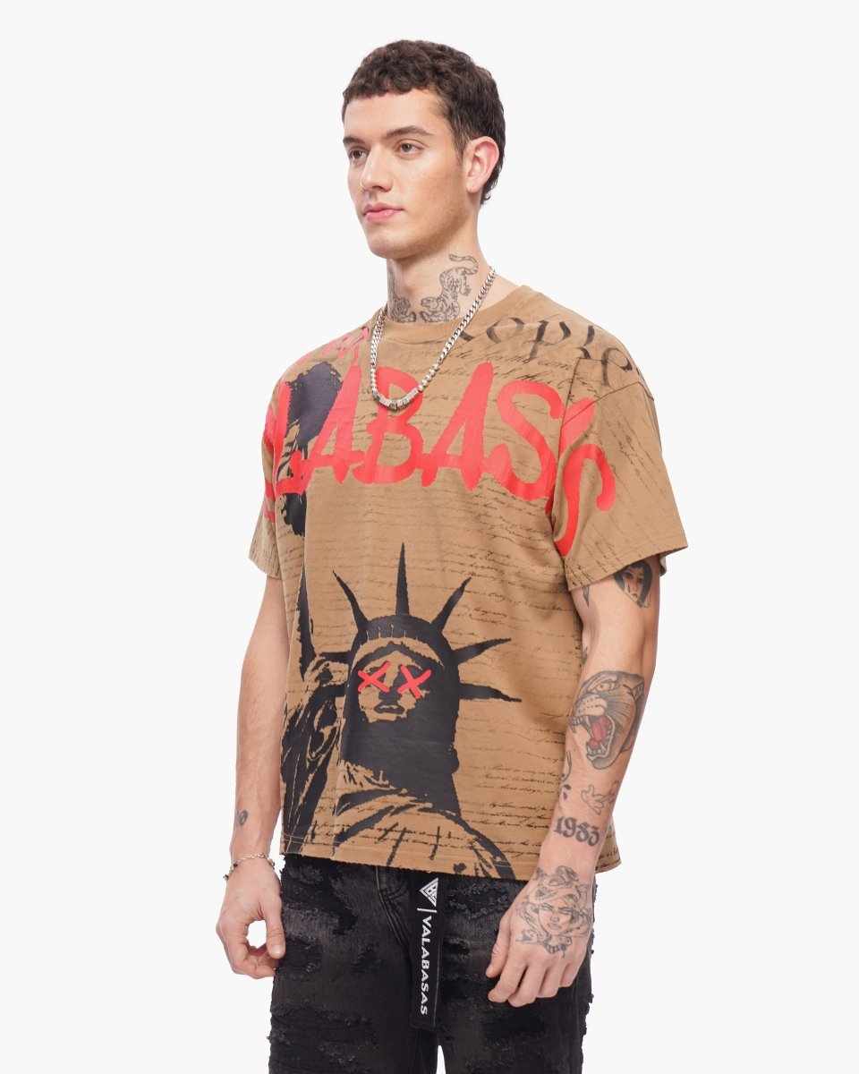 Freedom Tee Khaki - Valabasas
