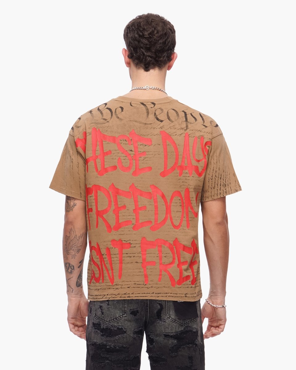 Freedom Tee Khaki - Valabasas