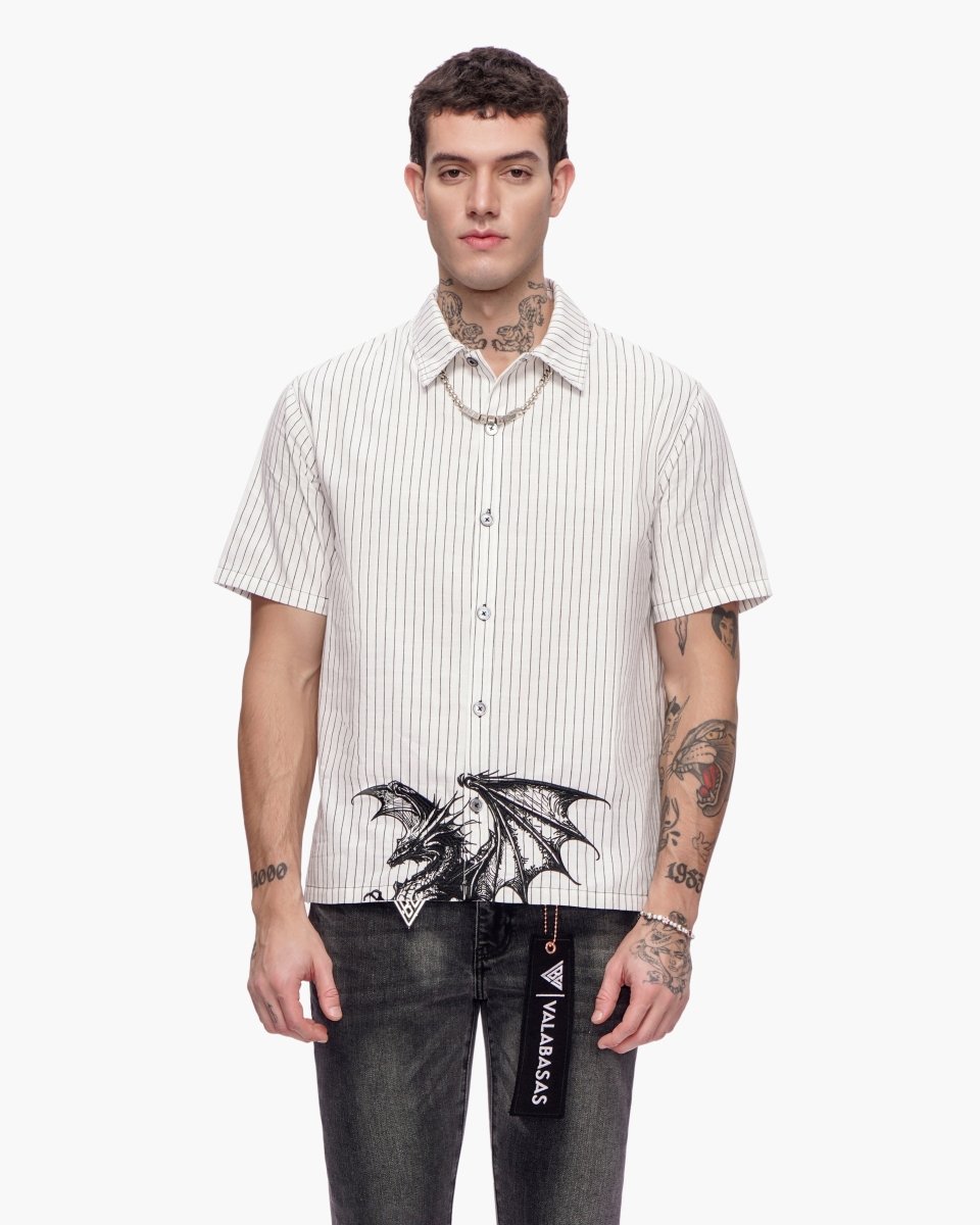 Fugazi Button Down Black/White - Valabasas