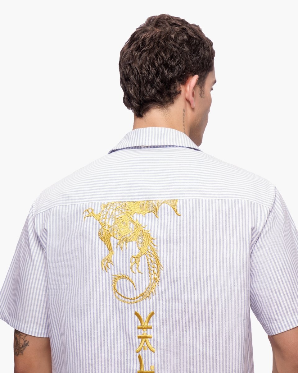 Fugazi Button Down Navy / White - Valabasas