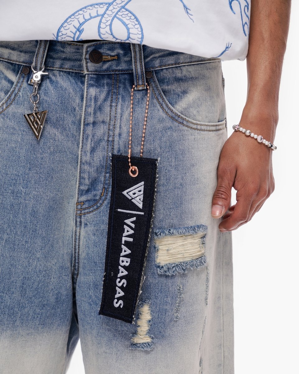 Fuse Jorts Light Blue Wash - Valabasas