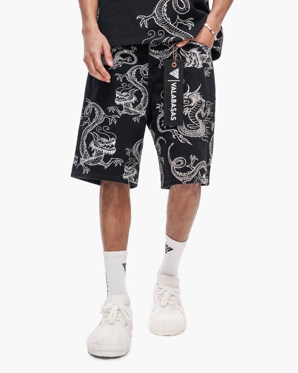 Ganru Shorts Jet Black - Valabasas