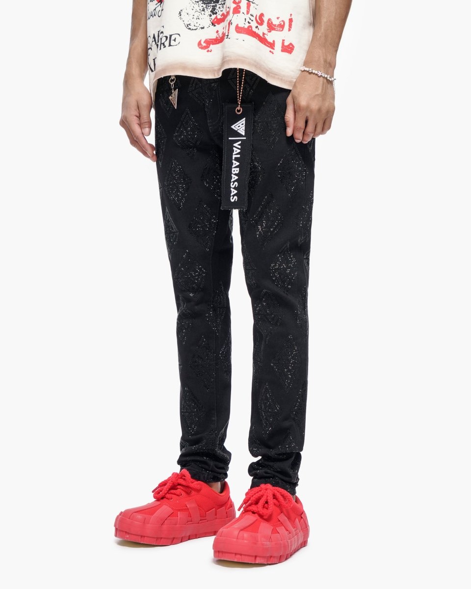 Gather Skinny Black Jeans - Valabasas