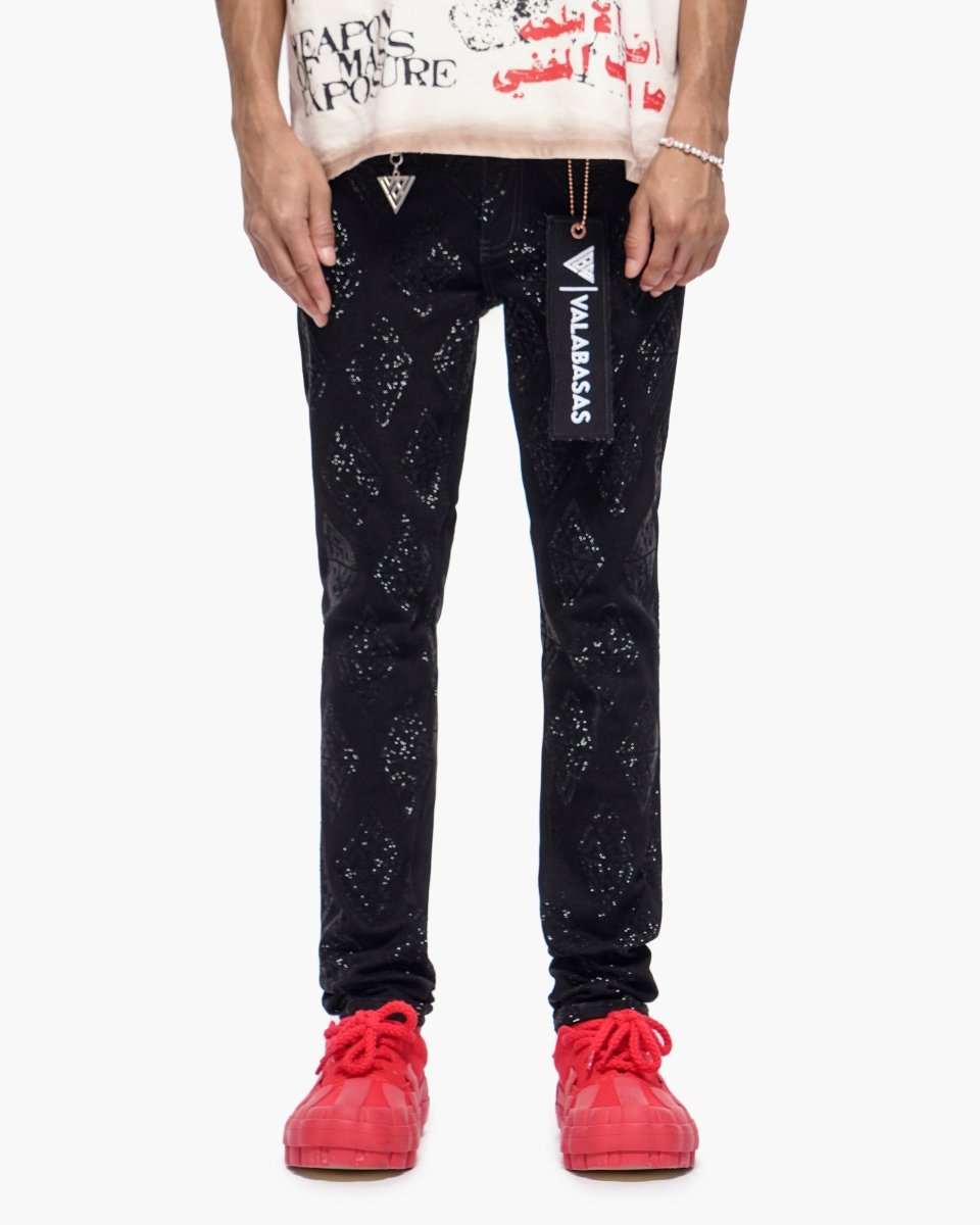 Gather Skinny Black Jeans - Valabasas