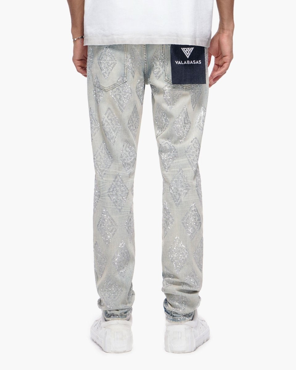Gather Skinny Light Blue Wash Jeans - Valabasas