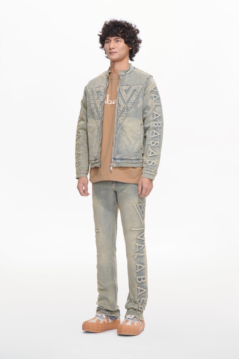 Harley Light Vintage Blue Denim Jacket - Valabasas