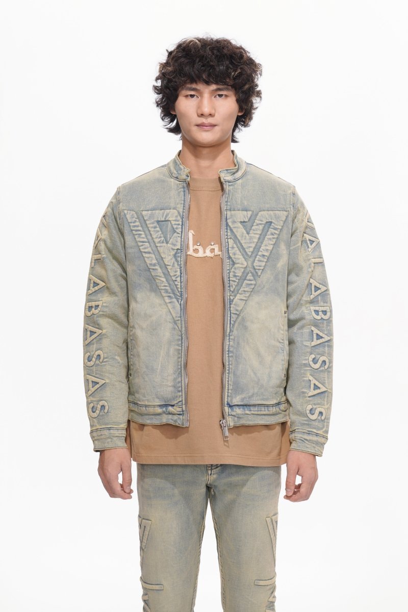 Harley Light Vintage Blue Denim Jacket - Valabasas