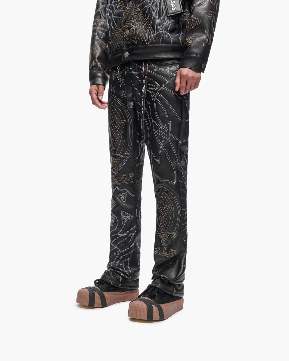 Havoc Vegan Leather Black Stacked - Valabasas