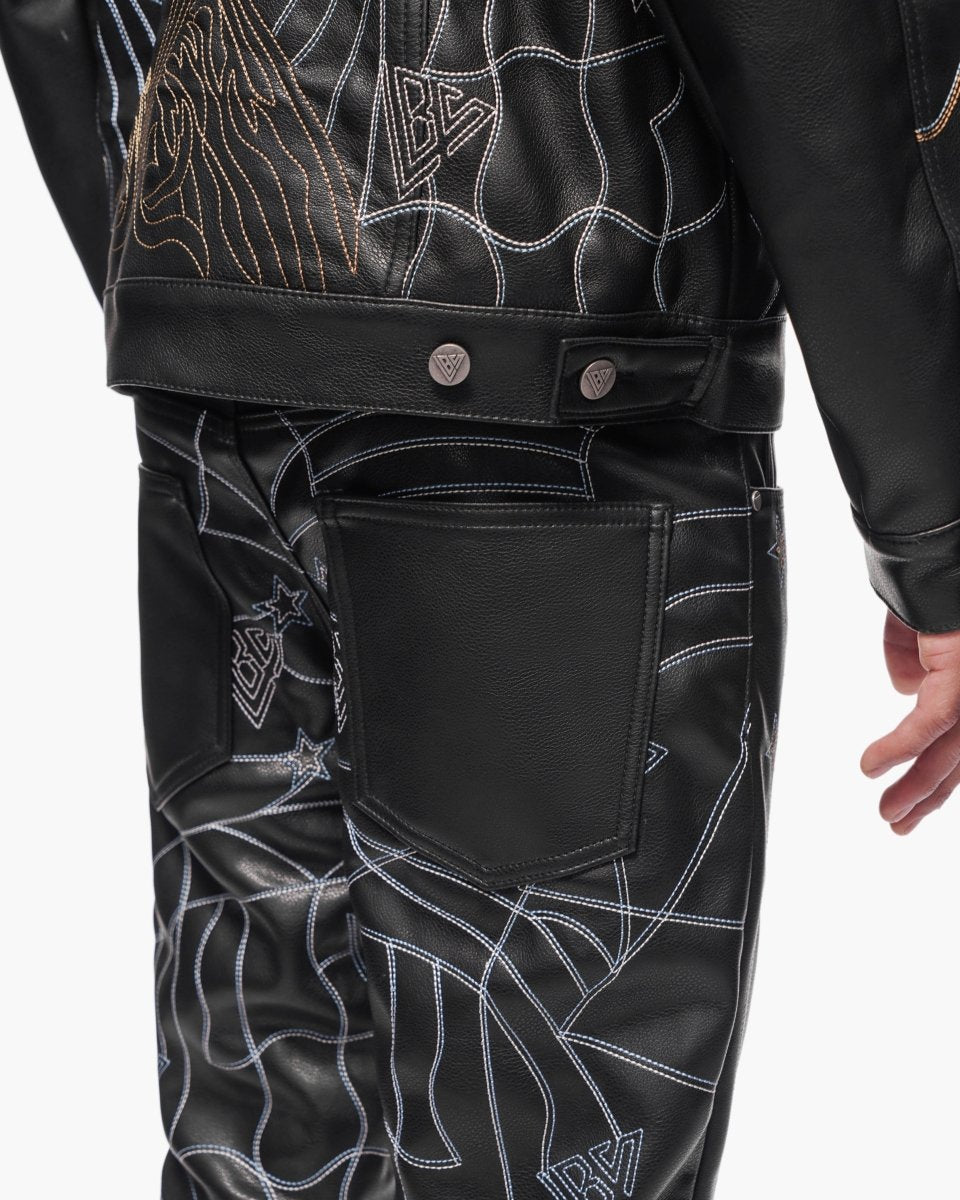 Havoc Vegan Leather Black Stacked - Valabasas