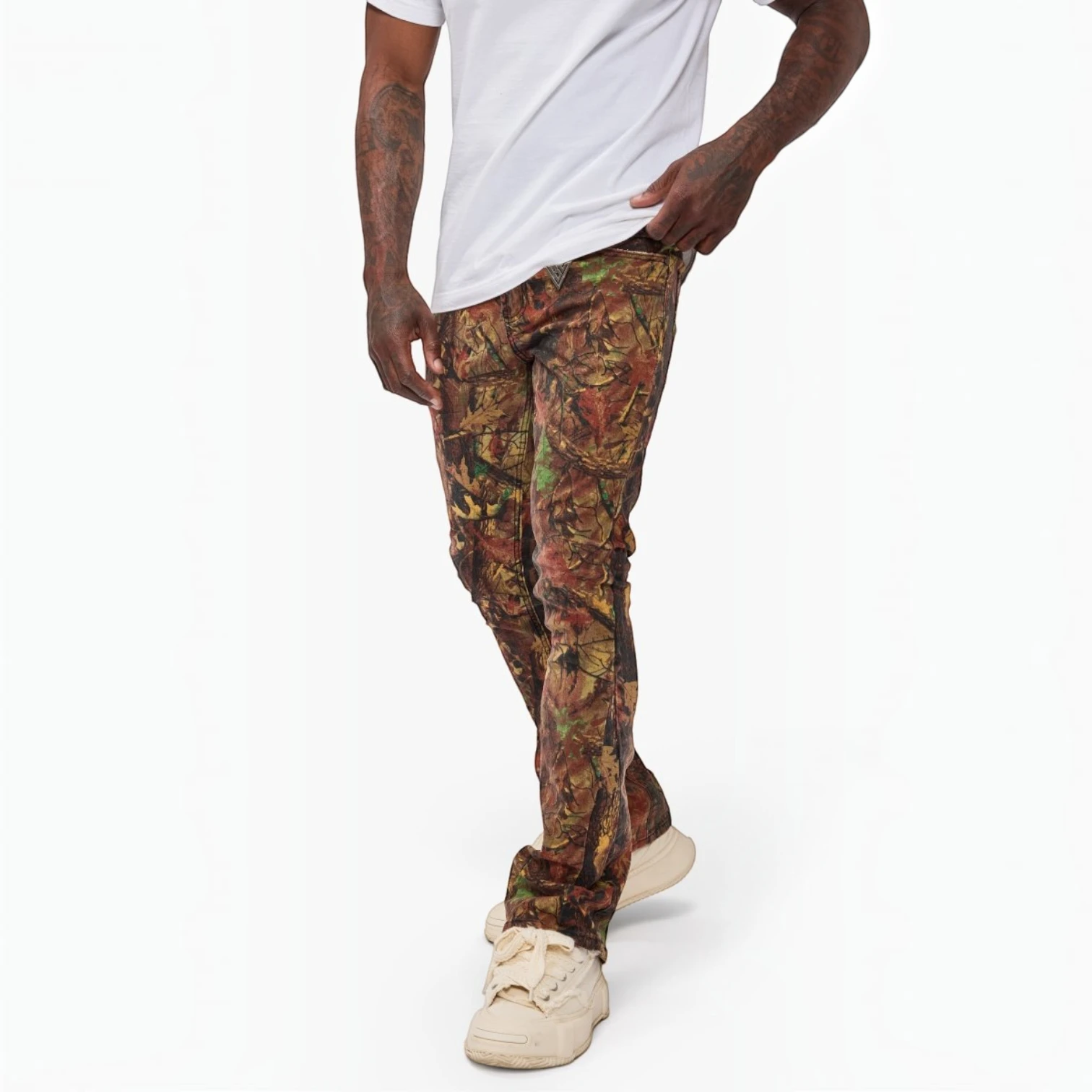 Valabasas Leaf Jeans - Stacked Fit