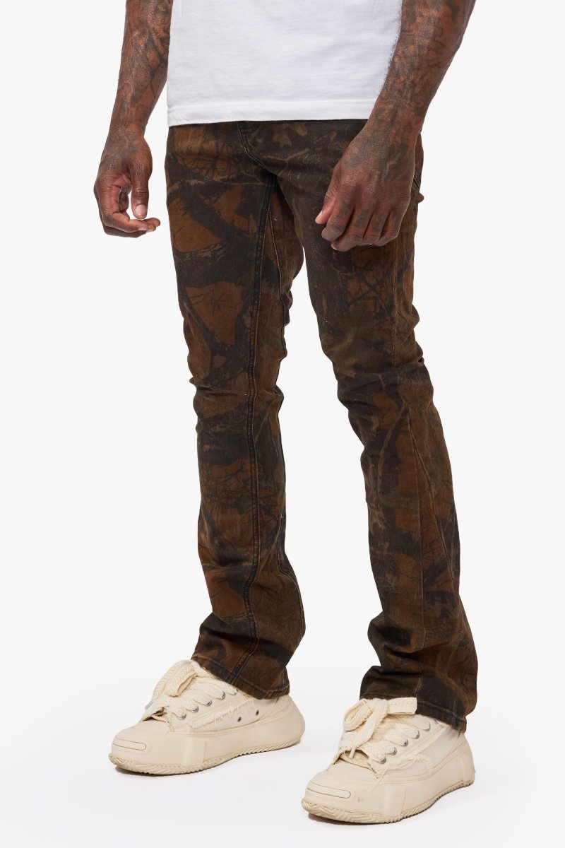 Hazard Wilderness Camo Stacked Jeans - Valabasas