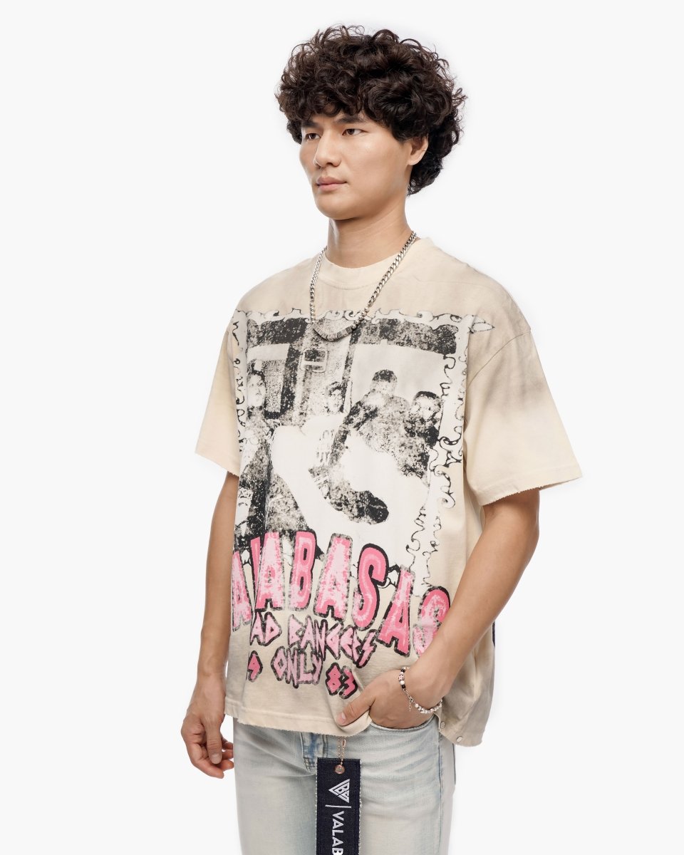 Head Bangers Cream Tee - Valabasas