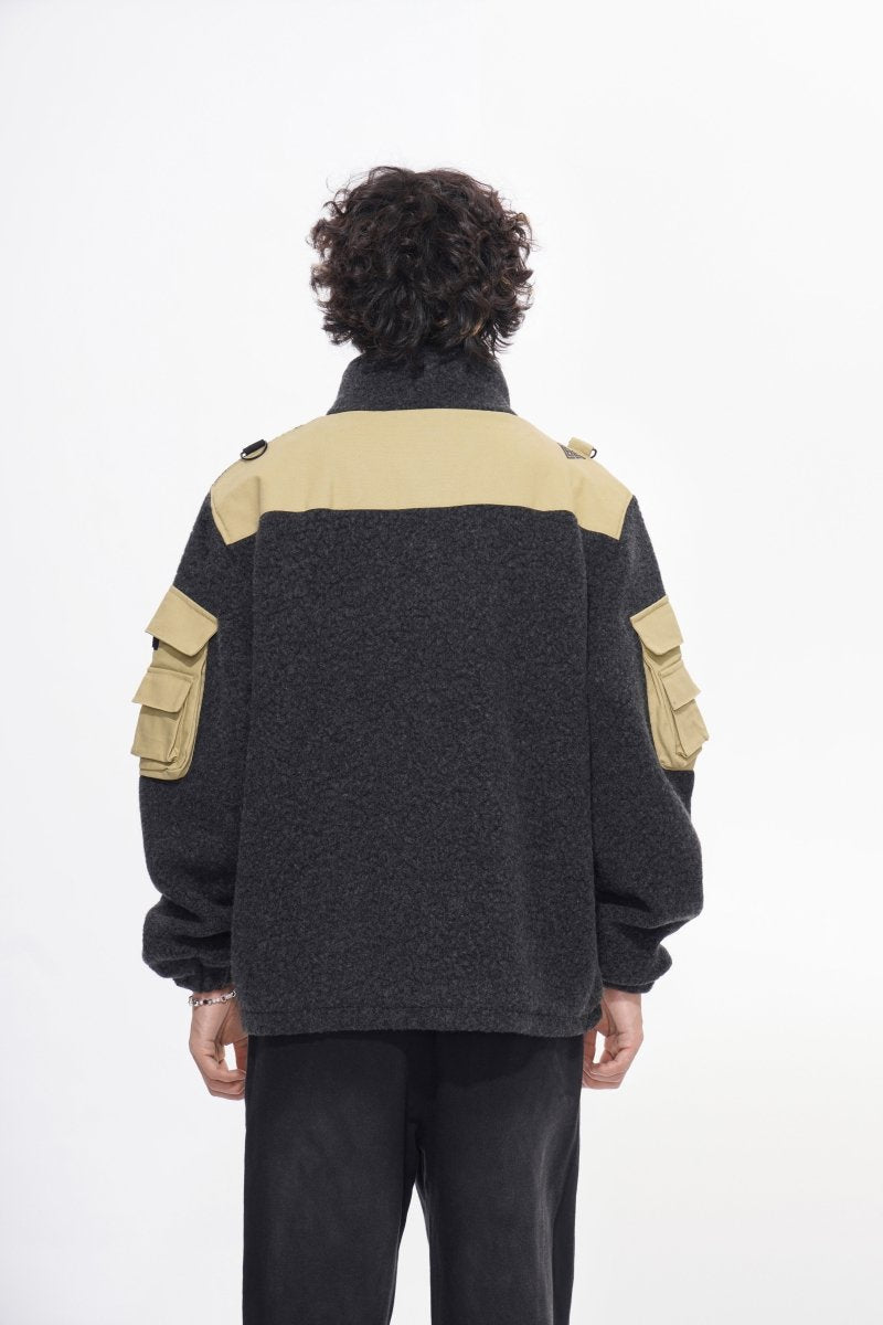 Hike Dark Grey Sherpa Jacket - Valabasas