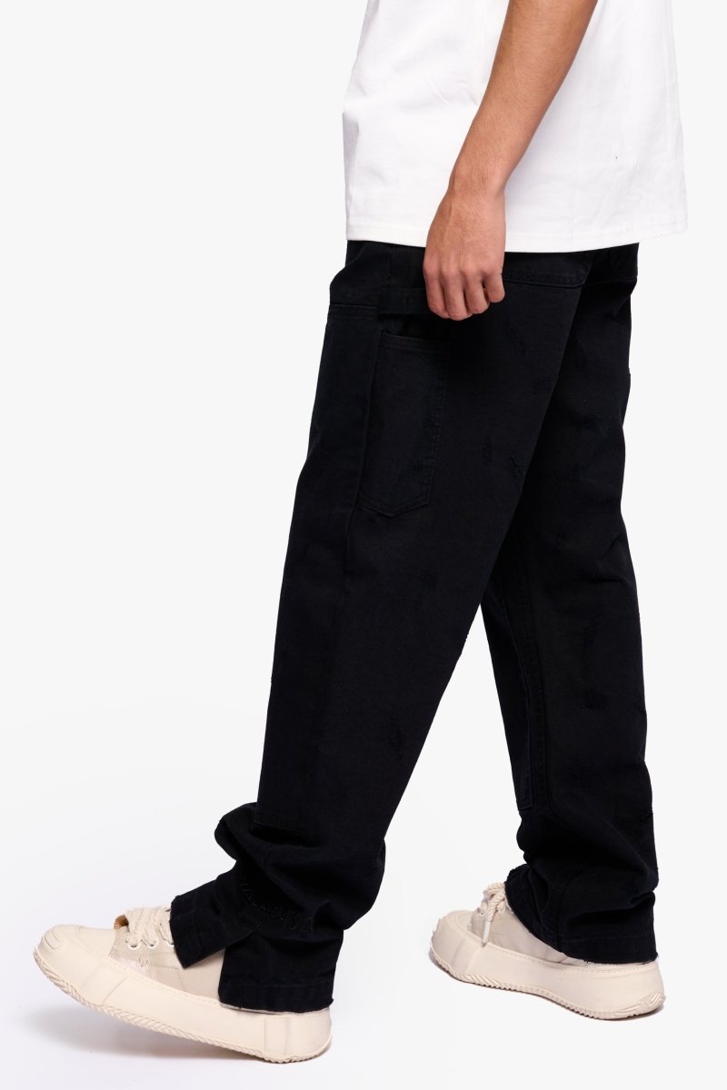 Hound Straight Jeans Black Washed - Valabasas