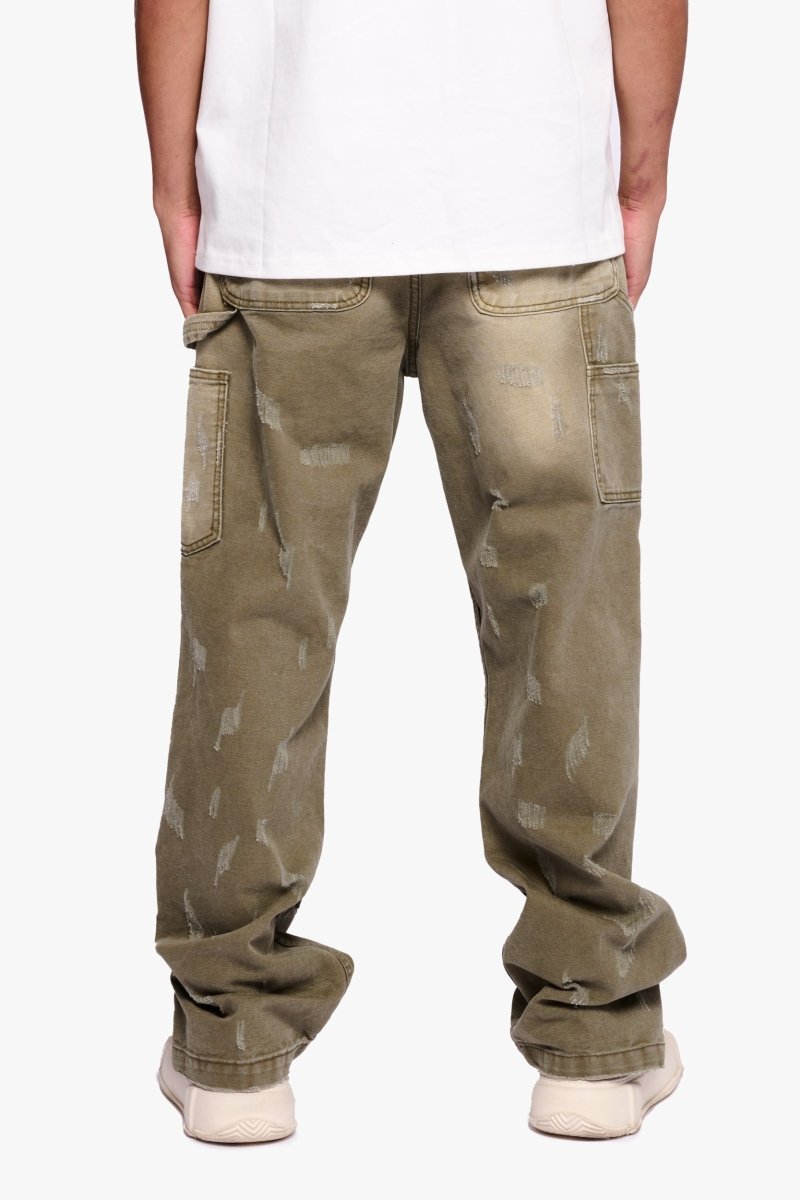 Hound Straight Jeans Green Washed - Valabasas