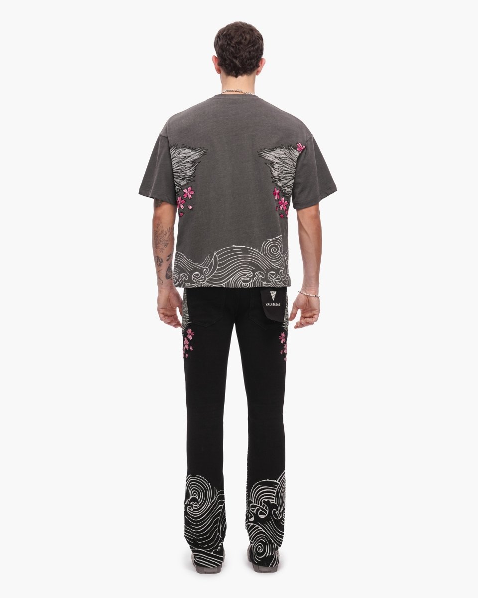 Ikari Tee Washed Black - Valabasas