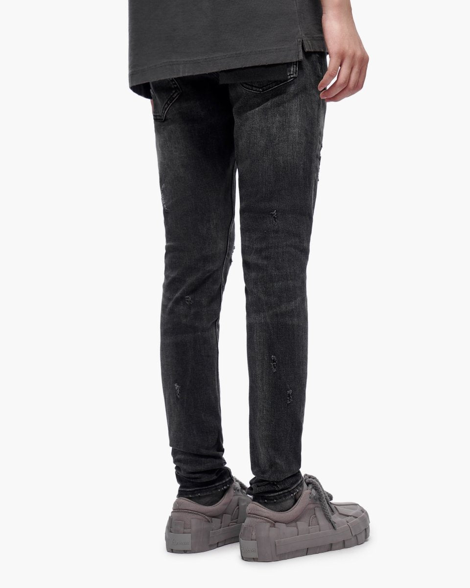 Ilyas Charcoal Skinny Jeans - Valabasas