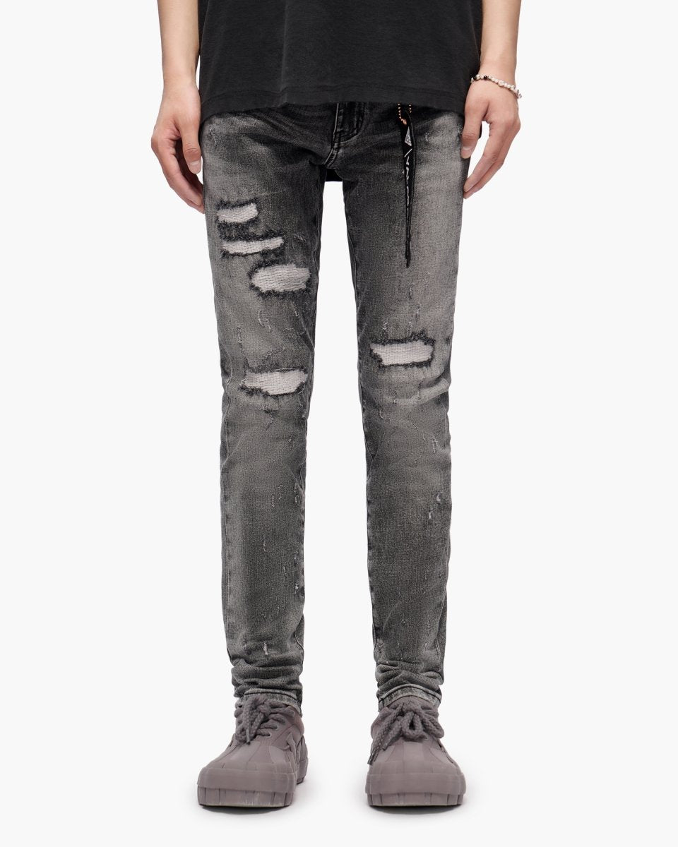 Ilyas Grey Wash Skinny Jeans - Valabasas
