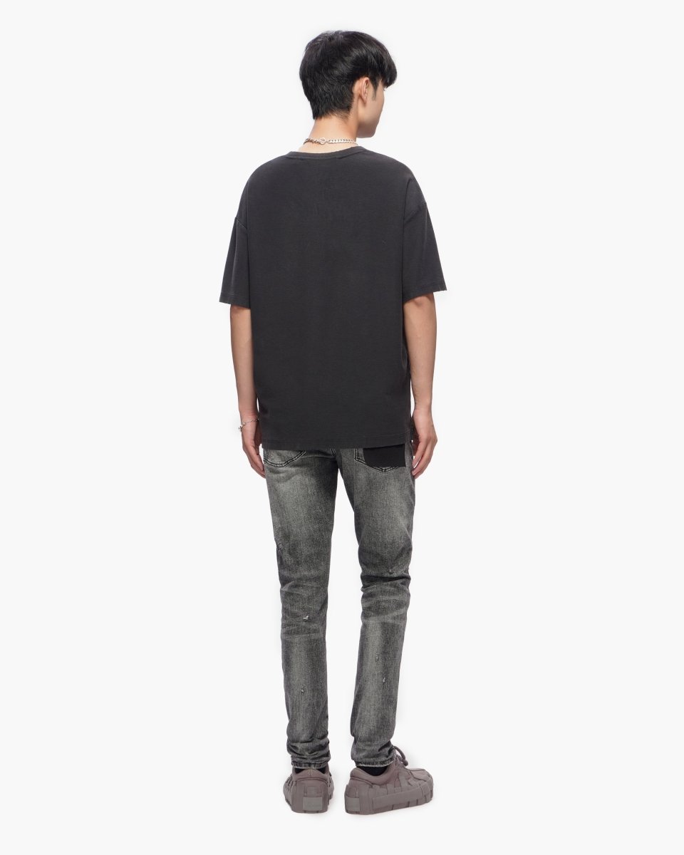 Ilyas Grey Wash Skinny Jeans - Valabasas