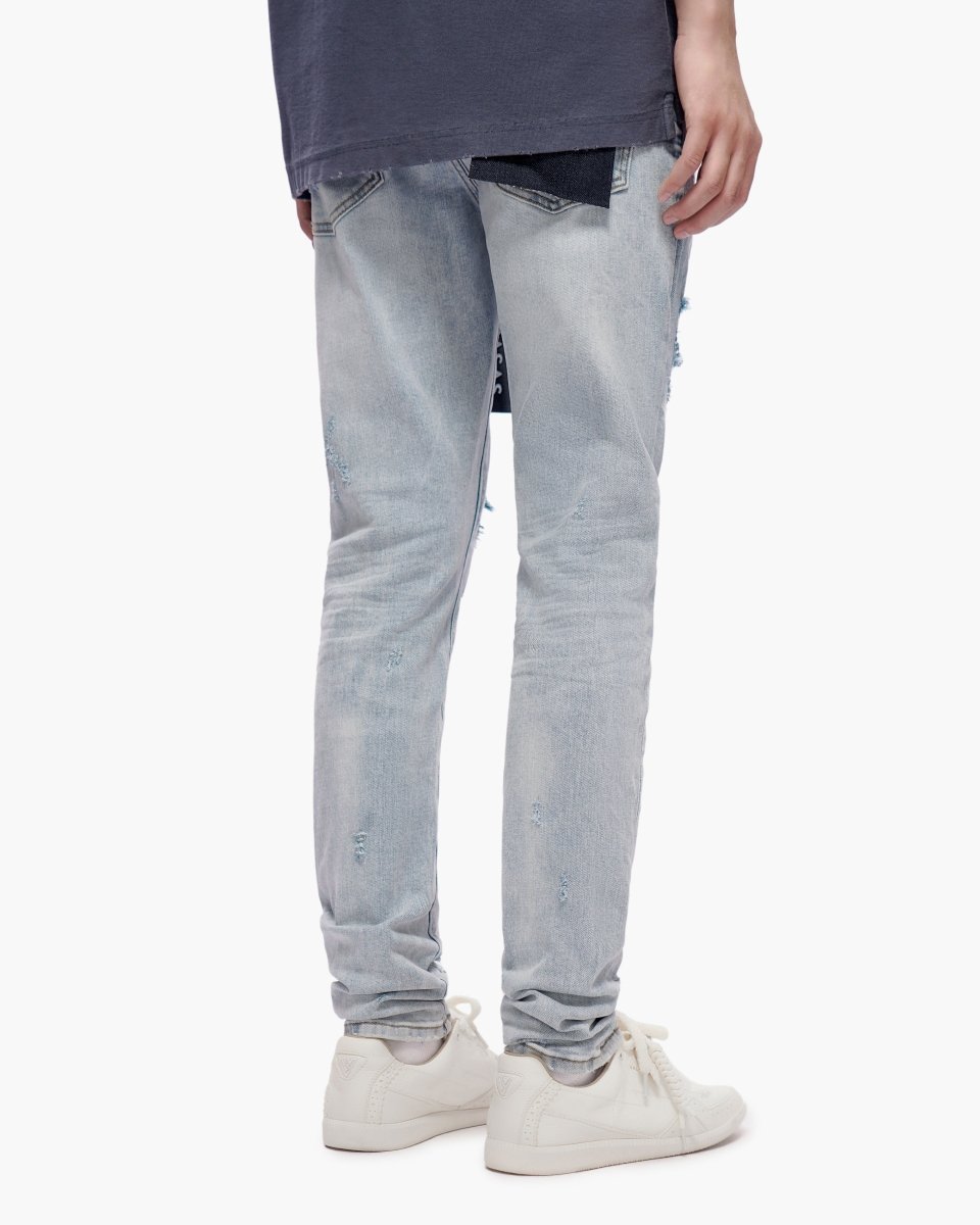 Ilyas Light Blue Wash Skinny Jeans - Valabasas