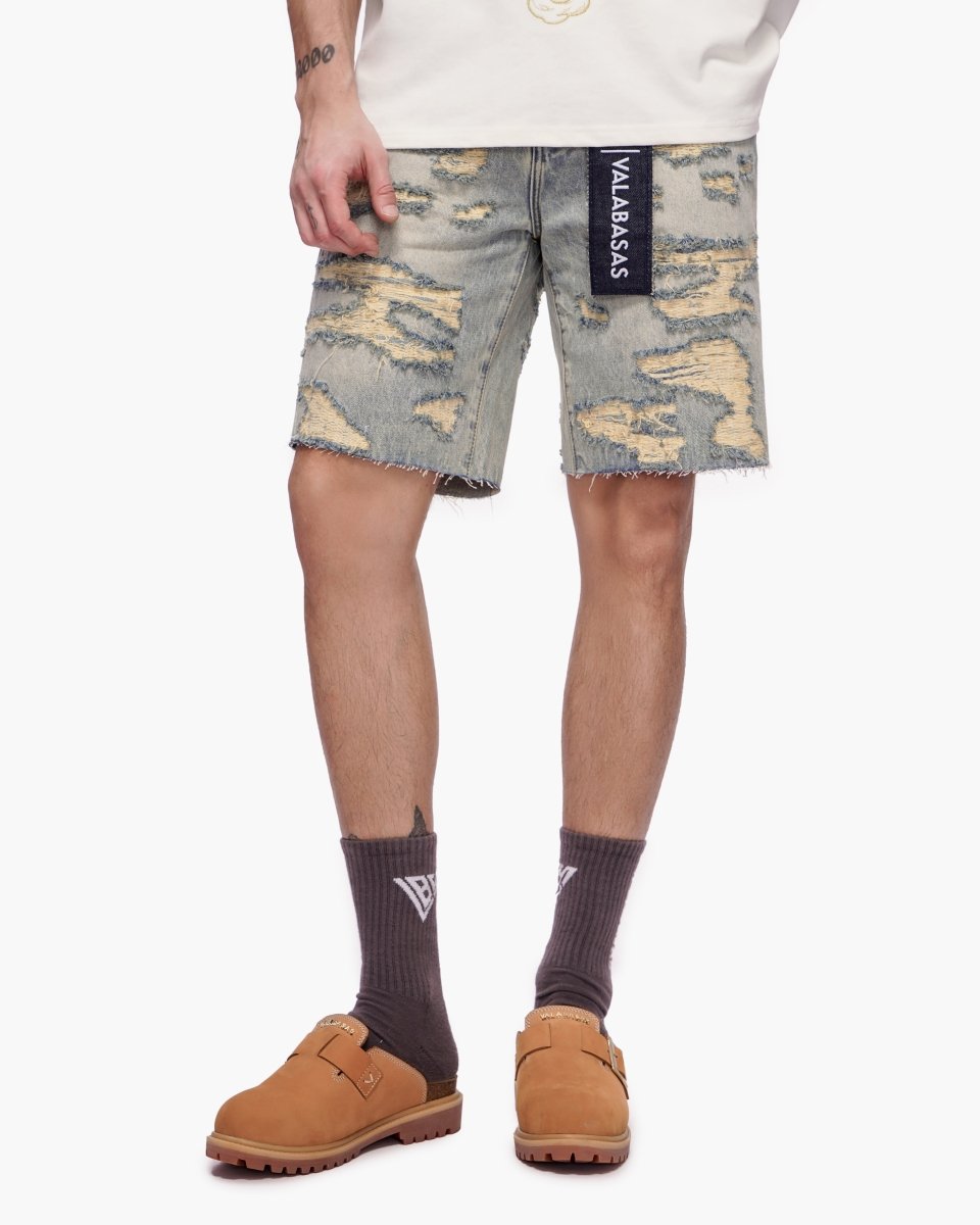 Incise Shorts Vintage Wash - Valabasas
