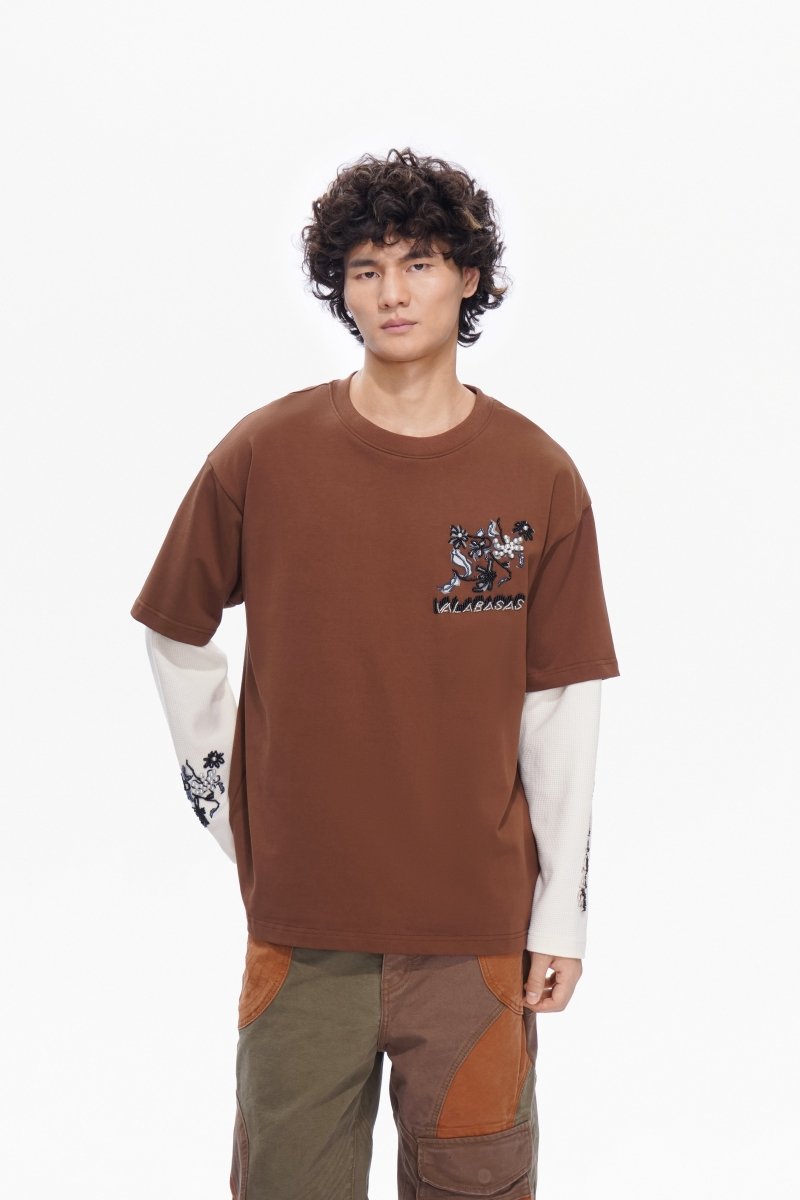 Inheritance Layered Tee Brown - Valabasas